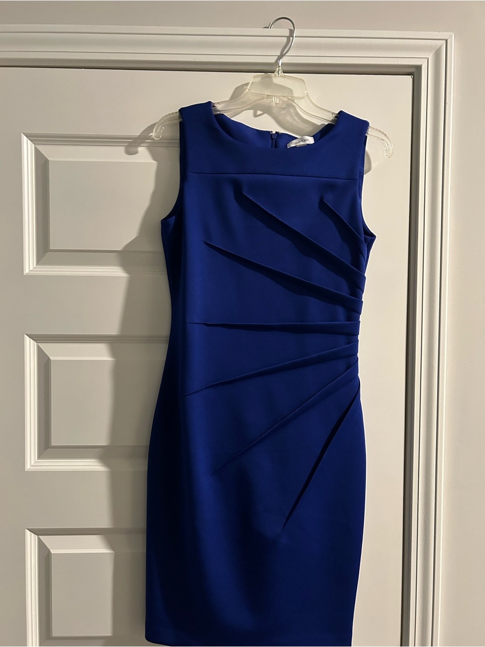 Calvin Klein Cobalt Blue Sleeveless Sheath Dress